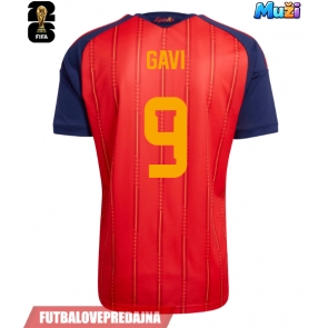 Lacne Muži Futbalové dres Španielsko Paez Gavi #9 MS 2026 Krátky Rukáv - Domáci